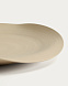 Керамический поднос Ebenor бежевого цвета Ø 30 см