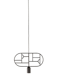 Подвесной светильник Wooden Dots WD03 graphite