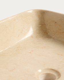 Раковина Darnen из бежевого мрамора 40 x 40 см