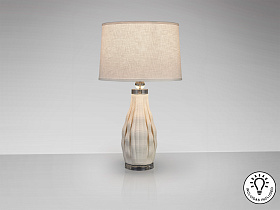 Tessa Настольная лампа 1L белая керамика