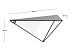 Настенная полка Upp металлическая треугольная