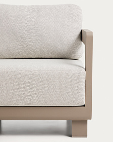 Уличное кресло Nerano из алюминия цвета таупе