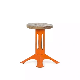 Металлический табурет Reno оранжевый