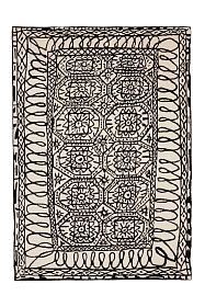 Ковер Black on white Estambul 300×400