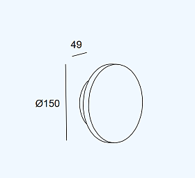 Бра Ges Deco Round ø150mm 05-7641-14-14