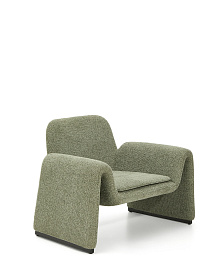 Кресло Melvia из зеленого шенилла