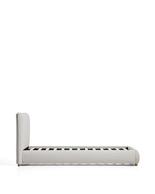 Кровать Elero из шенилла цвета экрю для матраса 90 x 200 см