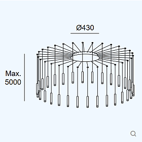 Подвесной светильник Candle XS 30 Bodies 00-8536-14-27
