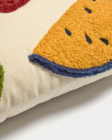 Amarantha Чехол на подушку из 100% хлопка с разноцветными фруктами 30 x 50 см
