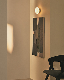 Bamila Бра из дымчатого стекла и никелированного металла Ø15 см