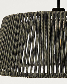 Абажур подвесного светильника Aldet из зеленого веревочного шнура Ø46 см