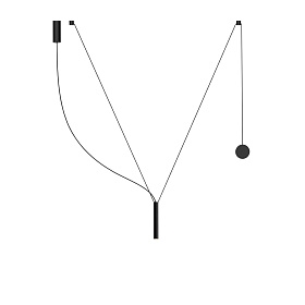 Подвес Milana Contrapeso с противовесом черный