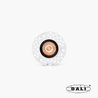 Uno черный/черный встраиваемый даунлайт без рамки 8W 24° 3000K CRI90 DALI