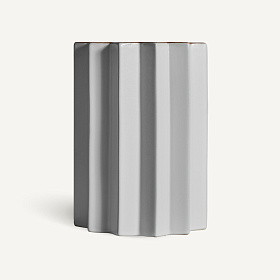 Ваза Plisse Stone белая