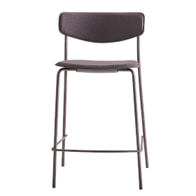 Полубарный стул LEA с каркасом на 4 ножках (мягкое сиденье и спинка)