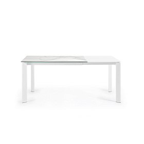 Стол Atta с белыми ножками 120(180)x80 см