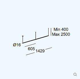 Подвес Tubs Modular Lineal Double 00-A134-05-M1
