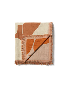 Жаккардовый плед Niore из 100% хлопка 130 x 170см