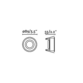 Встраиваемый светильник Hyde белый GU10 IP44