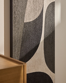 Абстрактная черно-белая картина Onure, 45 x 180 см
