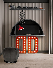 Напольный светильник LETTER D GRAPHIC