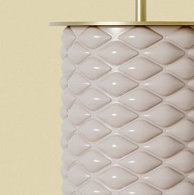 Настольная лампа Olas никель металл/черный мрамор с абажуром 801011/41