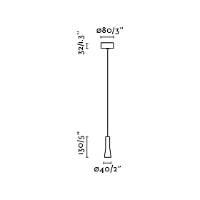 Подвесной светильник NINA золотой LED 4W 2700K