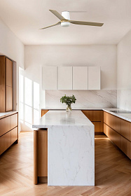 Потолочный вентилятор PUNT TUB M Ш1300MM белый 3 PALAS светлое дерево