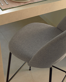 Полубарный стул Mahalia светло-серый