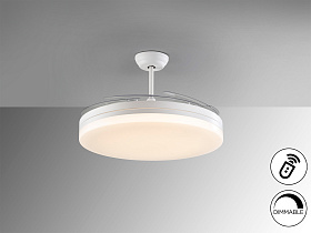 Vento Вентилятор потолочный со светодиодом белый D80/150 DIM