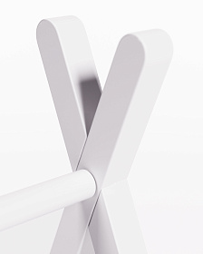 Maralis Детская напольная вешалка-вигвам из массива бука с белой отделкой