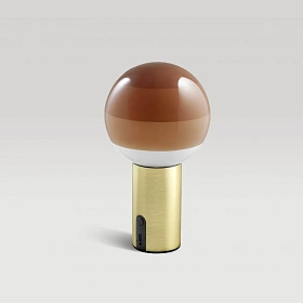 Настольный светильник Dipping Light Portable кремовый-матовая латунь