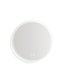 Круглое зеркало для ванной Mervi со LED подсветкой и защитой от запотевания Ø 60 см