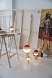 Настольный светильник Dipping Light M Burgundy-матовая латунь