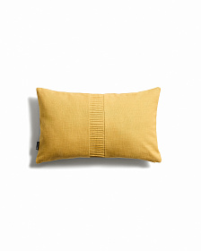 Чехол для подушки Luadia из желтого хлопка с плиссировкой, 30 x 50 см