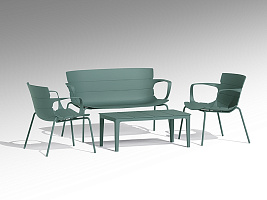 Jara Комплект уличной мебели, зеленый