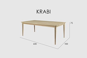 Обеденный стол Krabi прямоугольный