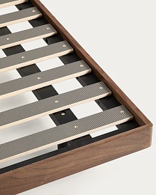 Основание кровати Norlen из орехового шпона с темной отделкой для матраса 180 x 200