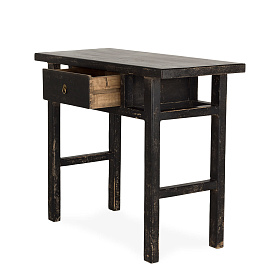 Консоль Azai черная в стиле ваби-саби