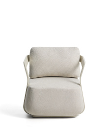 Уличное кресло Tamaris из алюминия цвета экрю