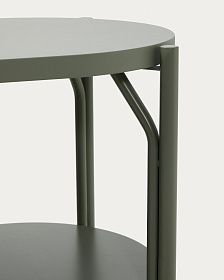 Тумба для ванной Arely из стали и зеленого лака