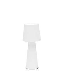 Arenys Большая переносная настольная лампа в белом цвете