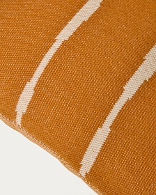 Чехол для подушки Daila оранжевый из 100% ПЭТ с рисунком в стиле икат, 70 x 70 см