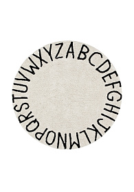 Ковер круглый Алфавит Round ABC (бежевый) 150R