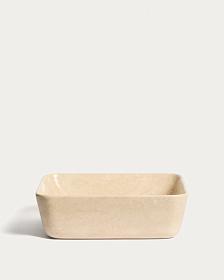 Раковина Darnen из бежевого мрамора 40 x 40 см