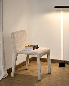 Штабелируемый стул Loria из бежевого шенилла