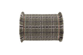 Подушка-ролл GL Tartan зеленая большая