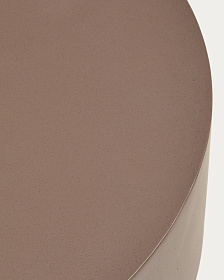 Уличный столик Garbet из коричневого бетона, диаметр 80 см