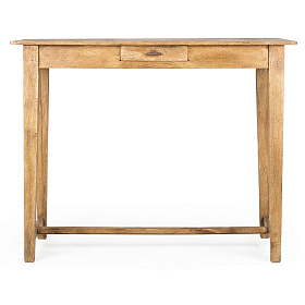 Деревянный высокий стол Nopi с ящиком