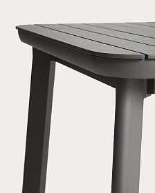 Раздвижной уличный стол Izola из алюминия с графитовой отделкой, 185 (235) x 100 см